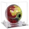 Better Display Cases Clear Acrylic Bowling Ball Display Case with Clear Case, White Risers and Mirror Base (B33/A028) view 1