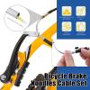Glarks 73Pcs Bike Brake Cable Housing Kit Including Bicycle Brake Line, V Bike Brake Noodle Cable Guide Pipe and Hose, Bicycle Shifter Cable Housing and Cable Cutter for Road Mountain Bicycle Cycling view 3
