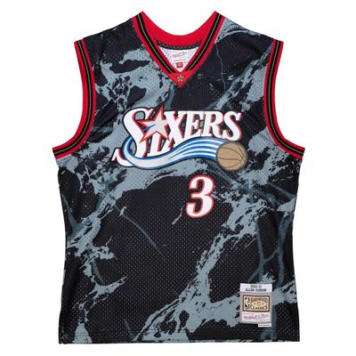 Mitchell & Ness Swingman Jersey Philadelphia 76ers Marble Allen Iverson - L