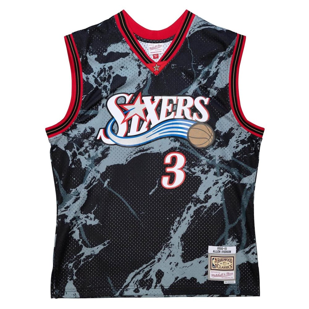 Mitchell & Ness Swingman Jersey Philadelphia 76ers Marble Allen Iverson - L