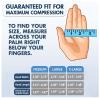 Rehabilitation Robot Gloves,Hemiplegia Finger Glove Rehabilitation Trainer Stroke Recovery Equipment for Hand with Strength Adjust/LCD Display/Touch Keys (Left and Right Hand) (M,Blue) view 3
