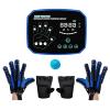 Air Pressure Rehabilitation Both Hands Robot Gloves Automatic Stroke Hemiplegia Finger Trainer - Strength Adjust/LCD Display/Touch Keys/AI Smart Chip (Left and Right Hand) (XL,Blue) view 1