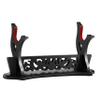 FLURSAILE Sword Stand Hollow Pattern Sword Rack, Katana Stand Wands Display Stand, Samurai Sword Stand Holder (1-Tier) view 1