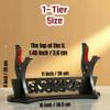 FLURSAILE Sword Stand Hollow Pattern Sword Rack, Katana Stand Wands Display Stand, Samurai Sword Stand Holder (1-Tier) view 2