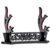 FLURSAILE Sword Stand Hollow Pattern Sword Rack, Katana Stand Wands Display Stand, Samurai Sword Stand Holder (2-Tier) view 1