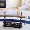 FLURSAILE Sword Stand Hollow Pattern Sword Rack, Katana Stand Wands Display Stand, Samurai Sword Stand Holder (2-Tier) view 3