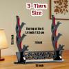 FLURSAILE Sword Stand Hollow Pattern Sword Rack, Katana Stand Wands Display Stand, Samurai Sword Stand Holder (3-Tier) view 2