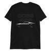 1969 Stang Boss 429 Fastback Rare Muscle Car Short-Sleeve Unisex T-Shirt Black view 1