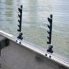 Brocraft Fishing Rod Rack for 45 Degree Boat Track System/Lund Sport Track Rod storage /G3 Boat Rod Rack view 1