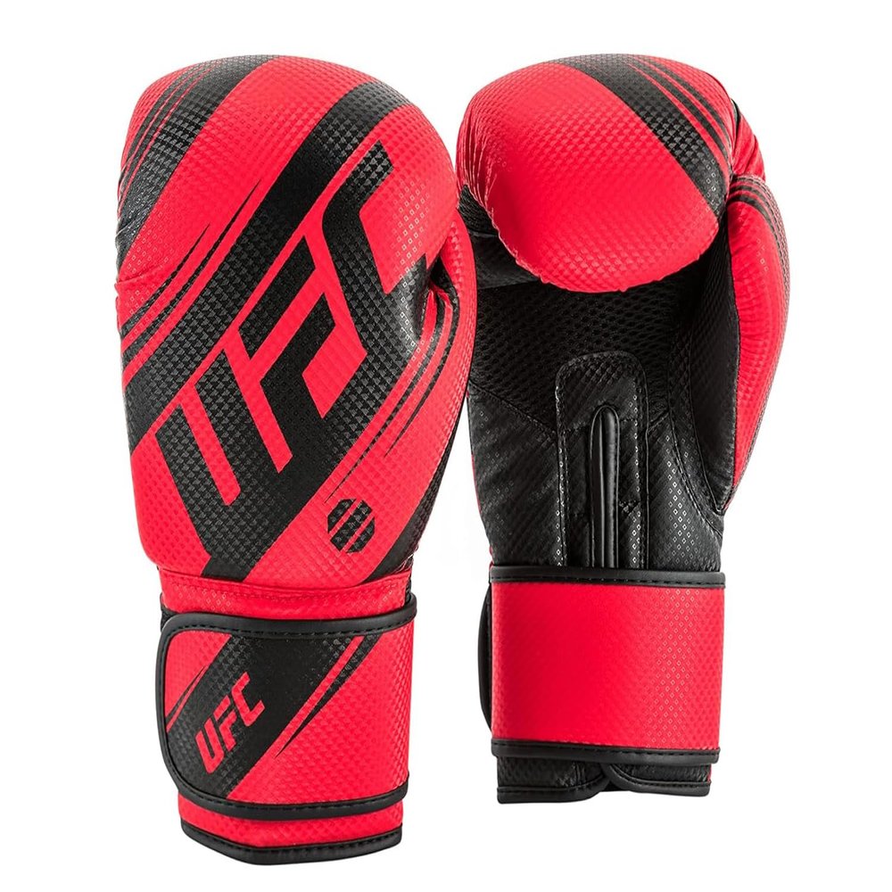 UFC Performance Rush Training Gloves - Dynamic Boxing Gloves for Enhanced Performance, Protection and Durability | Boxing, MMA, Muay Thai, Kickboxing, Heavy Bag Training (12oz, Red)