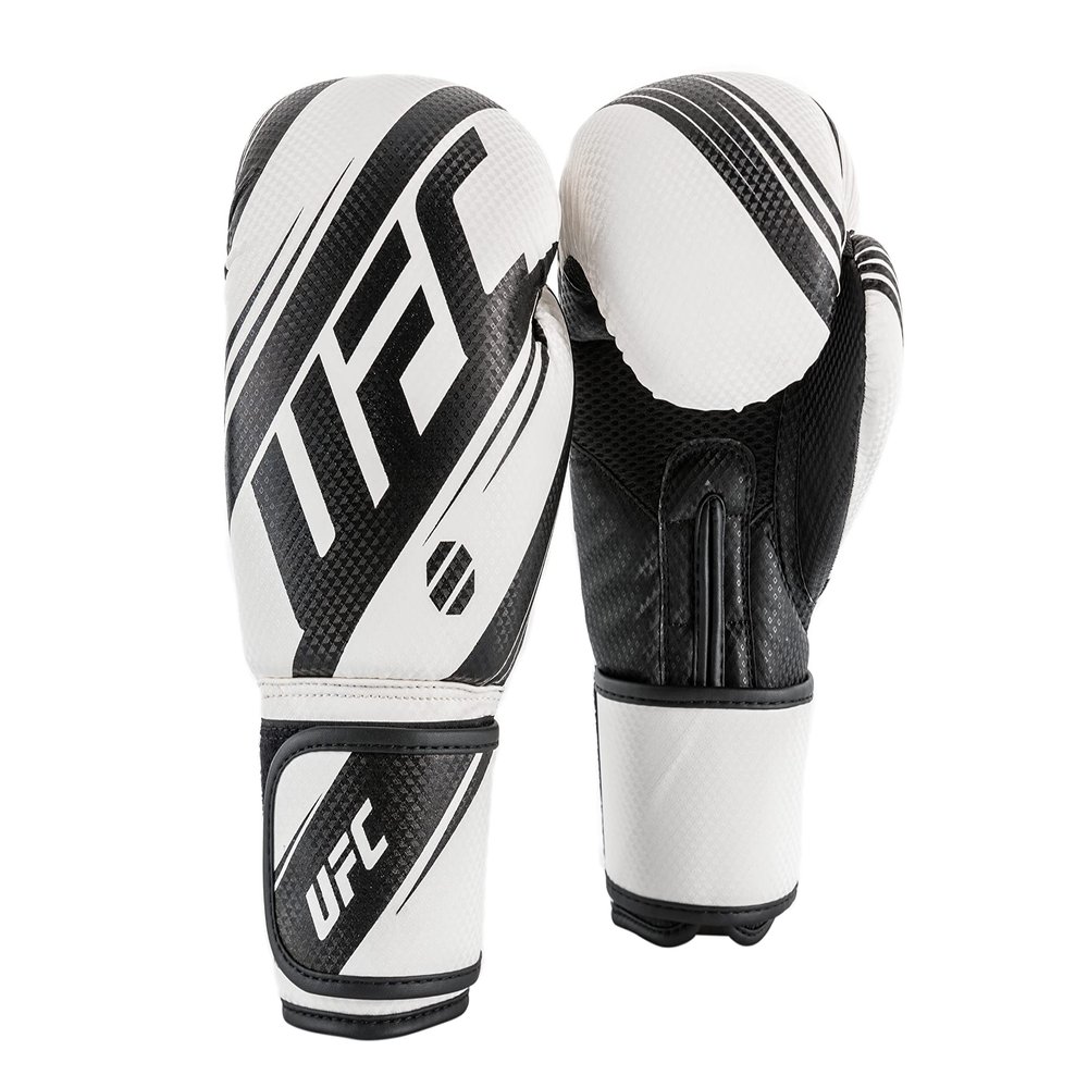 UFC Performance Rush Training Gloves - Dynamic Boxing Gloves for Enhanced Performance, Protection and Durability | Boxing, MMA, Muay Thai, Kickboxing, Heavy Bag Training (14oz, White)