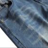 Men's Ripped Stretch Skinny Jeans Slim Fit Hip Hop Distressed Denim Pants Vintage Destroyed Zipper Jean Trousers (Blue,33) view 3