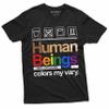 Silver Lake T-shirts LGBT Support T-Shirt Gay Lesbian Pride Month Human Beings Sarcastic Tee Shirt (Medium Navy Blue) view 2