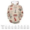 UK and London Theme with Inscriptions Unisex Hoodie Long Sleeve Drawstring Pullover Printed Hooded Sweatshirt with Pockets 4XL view 2