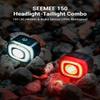 Magicshine SEEMEE 150 Bike Light Set, 150 lumens Headlights and Tail Lights, IPX6 Waterproof, Type-C Rechargeable Bicycle Lights Front and Back for Urban Riding Daily Commuting view 2