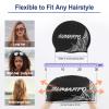 SUMARPO Silicone Swim Cap, Waterproof and Comfortable, Unisex for Adults and Kids, Black view 4