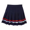 Jhaoyu Girls Pleated Skirt Elastic Waist Plaid A-line Skirts with Lining Shorts School Uniform Dark Blue&Colorful 14-15 Years view 1