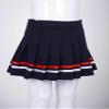 Jhaoyu Girls Pleated Skirt Elastic Waist Plaid A-line Skirts with Lining Shorts School Uniform Dark Blue&Colorful 14-15 Years view 4