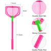 4 Pieces Fishing Net Catching Bug Fish Butterfly Nets Beach Toys for Kids Outdoor Playing (Green, Rose Red) view 2