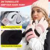 WOLFILIST Ski Gloves for Women,Waterproof Windproof 3M Thinsulate Insulated Snow Gloves,Touchscreen Winter Gloves for Skiing Snowboarding Hiking Outdoor Sports & Work (Pink,Small) view 2