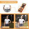 A-SAFETY Reflective Safety Bands for Wrist, Arm, Ankle, Leg.High Visibility Sports Gear for Walking Jogging Cycling,Orange view 3