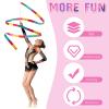 HyDren 5 Pcs Stainless Steel Twirling Baton with Dance Ribbons Rainbow Streamers Ribbon Dancer Wand Center Balanced Batons for Twirling for Dancing Band Gymnastic(26 Inch) view 4