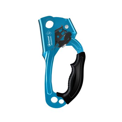 CAMNAL UIAA & CE Certified Hand Ascender for 813mm Rope, Rope Clamp for Rock Climbing, Tree Climbing, Arborist, Rappelling Gear  Right Hand Blue