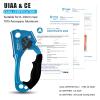 CAMNAL UIAA & CE Certified Hand Ascender for 813mm Rope, Rope Clamp for Rock Climbing, Tree Climbing, Arborist, Rappelling Gear  Right Hand Blue view 2