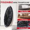 40" Foldable Mini Trampoline for Adults & Kids, Fitness Rebounder with U Shape Adjustable Foam Handle, Indoor Exercise Trampoline, Max Load 330lbs view 4