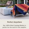 Chubbuck 100% Wool Blanket Camping (60" x 84") - Large Warm Blanket for Camping, Emergency, Outdoor Concerts and Home Use - Reversible, Fire Retardant, Soft and Warm Blankets for Winter (Sunset) view 3