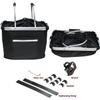 URBEST Bike Basket Pets Cat Dog Folding Carrier,Removable Bicycle Handlebar Front Basket, Quick Release and Easy to Install,Detachable Cycling Bag (Black Upgrade) view 4