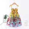 AnFeng Girl's Cute Sleeveless Dress Loose Casual Elastic Waist Dress Casual Party Twirly DressLoose Casual Dress (Yellow, 5 Years) view 2