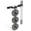 Yes4All 6 Pegs & 4 Barbell Storage Racks Load Up To 1190 LBS - Wall Mounted Weight Plate Tree & Barbell Holder view 1