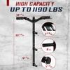 Yes4All 6 Pegs & 4 Barbell Storage Racks Load Up To 1190 LBS - Wall Mounted Weight Plate Tree & Barbell Holder view 2