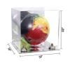Better Display Cases Acrylic Bowling Ball Display Case with Mirror Case, Silver Risers and Mirror Base (B33/A028) view 2