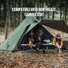OneTigris 2 Person Mesh Inner Tent for The Northgaze Hot Tent - 4000mm Floor for Camping and Hiking view 4