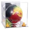 Better Display Cases Acrylic Bowling Ball Display Case with Mirror Case, Yellow Risers and Mirror Base (B33/A028) view 1