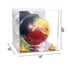 Better Display Cases Acrylic Bowling Ball Display Case with Mirror Case, Yellow Risers and Mirror Base (B33/A028) view 2