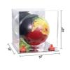 Better Display Cases Acrylic Bowling Ball Display Case with Mirror Case, Red Risers and Mirror Base (B33/A028) view 2