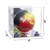 Better Display Cases Acrylic Bowling Ball Display Case with Mirror Case, Navy Blue Risers and Mirror Base (B33/A028) view 2