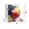 Better Display Cases Acrylic Bowling Ball Display Case with Mirror Case, Orange Risers and Mirror Base (B33/A028) view 2