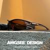 AWGSEE Polarized Sports Sunglasses for Men 100% UV Protection Wrap Around Unbreakable Sun Glasses for Fishing Driving view 2