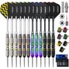 Turnart Darts Metal Tip Set - Steel Tip Darts Darts Set Professional Metal Darts 12 pcs 24 Grams Pro Dart Set with Stylish Case Aluminum Shafts Extra 9 Flights view 1