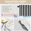BaoNews Black Modern Simple Striped Kitchen Valances for Windows,Black White Geometric Zebra Blackout Valances Curtains Multilayer Polyester Drapes for Kitchen Bedroom 2 Pack 52X16 Inches view 3