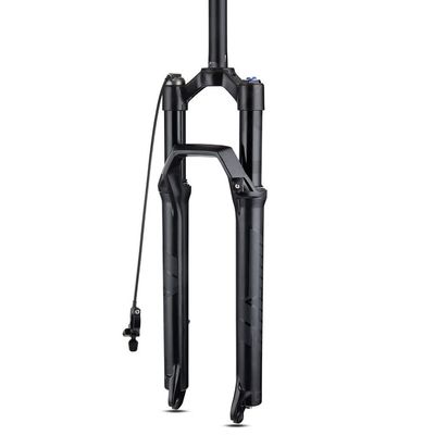 Jejy 27.5/29 Inch MTB Suspension Fork Straight Tube Bike Fork, Rebound Adjust 100mm Manual/Remoted Lockout Air Front Fork (Color : Straight Remote Lockout, Size : 29)