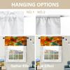 BaoNews Colorful Abstract Paint Kitchen Valances for Windows,Multicolor Modern Artist Blackout Valances Curtains Multilayer Polyester Drapes for Kitchen Bedroom 2 Pack 52X16 Inches view 4