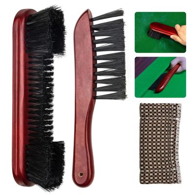 Adhafera Pool Table Brush for Felt, Billiard Brush Set with Soft Nylon Bristles, Durable Pool Table Accessories for Game Rooms, Home & Bar