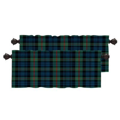 BaoNews Buffalo Plaid Tartan Kitchen Valances for Windows,Traditional Scottish Tiles Trendy Blackout Valances Curtains Multilayer Polyester Drapes for Kitchen Bedroom 2 Pack 52X16 Inches