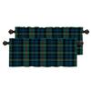 BaoNews Buffalo Plaid Tartan Kitchen Valances for Windows,Traditional Scottish Tiles Trendy Blackout Valances Curtains Multilayer Polyester Drapes for Kitchen Bedroom 2 Pack 52X16 Inches view 1
