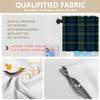 BaoNews Buffalo Plaid Tartan Kitchen Valances for Windows,Traditional Scottish Tiles Trendy Blackout Valances Curtains Multilayer Polyester Drapes for Kitchen Bedroom 2 Pack 52X16 Inches view 3